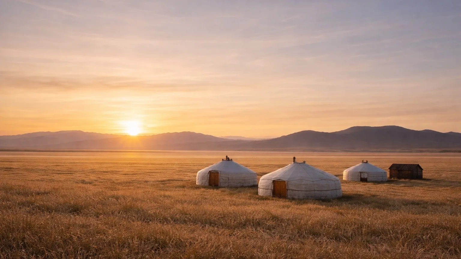Yurt on the steppe